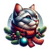 Cat Xmas Winter