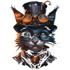 Chat steampunk