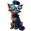 Chat steampunk