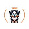 Coffee and Australian Shepherd