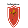 Fleur de Lis Schild XII Rot