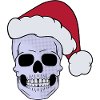 Skull Santa Claus Merry Christmas