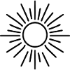 stylized sun