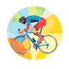 Rennradfahrer, Radfahrer