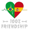 Brazil and Spain 100% friendship