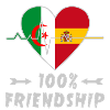 Algeria and Spain 100% friendship