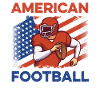 Footballer Tackle American Football