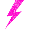 Bright Pink Lightning Motif