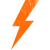 Glowing lightning design