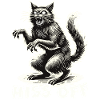 Creepy Cat Hiss Off Statement