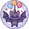 Bande dessinée d’anniversaire de chauve-souris