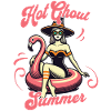Hot Ghoul Summer Fun Witch