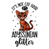 Cat Glitter - Abyssinian
