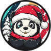 Panda Christmas Animal