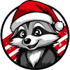 Raccoon Christmas Animal