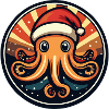 Octopus Christmas Animal