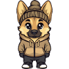 German Shepherd Dog Stylish
