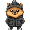 Pomeranian Dog Stylish Pomeranian