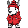 Bull Terrier Dog Stylish