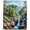 Serene Mountain Waterfall Landscape