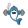 Dolphin Bodybuilder Barbell Bodybuilding
