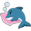 Dolphin Sleeping Pillow
