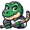 Dino T-Rex Hockey Player Dinosaur