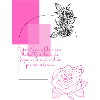 Geometric roses - Pink