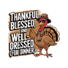 Dinde drôle de Thanksgiving