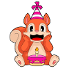 Squirrel Birthday Cake
