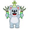 Chapeau de fête d’anniversaire Koala