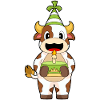 Cow Birthday Party Hat