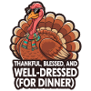 Dinde drôle de Thanksgiving