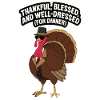 Lustiger Thanksgiving Truthahn