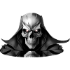 Skull in Black