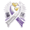 Alzheimer's Awareness Purple Ribbon