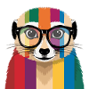 Erdmännchen Brille Bunt Cool