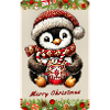 Christmas Penguin with Hot Chocolate
