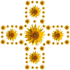 Sunflower Cross