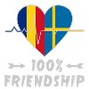 Romania and Sweden 100% friendship