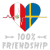 Peru and Sweden 100% friendship