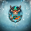 A cute reindeer elf style