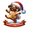 Happy Christmas Pug