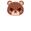 Warning Passive Aggressive Bear Illustration