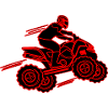 Quad Rouge Noir