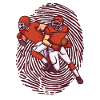 Rugby Footballer Fingerprint Football