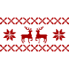 Norway Pattern Deer Christmas