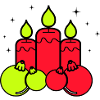 Bougies Noël Noël