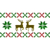 Norway Pattern Deer Christmas