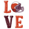 Fußballer Quarterback Liebe Fußball